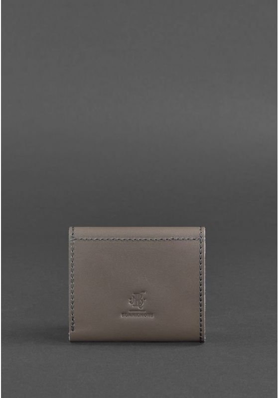 Женский компактный кошелек темно-бежевого цвета из гладкой кожи BlankNote (12595)