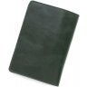 Зелена обкладинка для паспорта з глянсової шкіри ST Leather (16889) - 3
