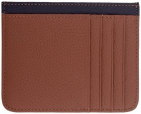 Кожаный картхолдер с отделением для купюр Smith &amp; Canova 93915 черно-коричневого цвета