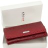 Класичний гаманець червоного кольору з лакової шкіри KARYA (1094-019) - 6