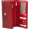 Класичний гаманець червоного кольору з лакової шкіри KARYA (1094-019) - 2