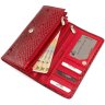 Класичний гаманець червоного кольору з лакової шкіри KARYA (1094-019) - 5