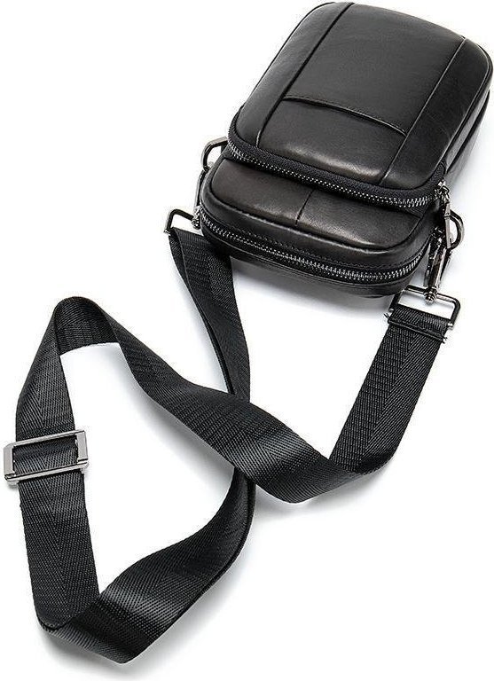 Компактная мужская сумка через плечо вертикального типа VINTAGE STYLE (20016)