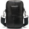 Компактная мужская сумка через плечо вертикального типа VINTAGE STYLE (20016) - 4