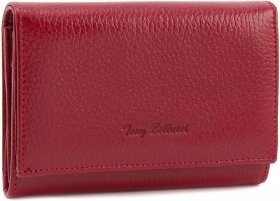 Гарний гаманець червоного кольору з високоякісної шкіри Tony Bellucci (10765)