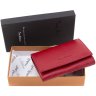 Красивый кошелек красного цвета из высококачественной кожи Tony Bellucci (10765) - 8