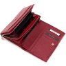 Красивый кошелек красного цвета из высококачественной кожи Tony Bellucci (10765) - 6