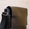 Мужская сумка-мессенджер из гладкой кожи черного цвета с клапаном SHVIGEL (11039) - 6