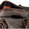 Сіра дорожня сумка з текстилю на блискавки Vintage (20169) - 3