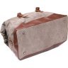 Сіра дорожня сумка з текстилю на блискавки Vintage (20169) - 6