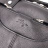 Черная мужская вертикальная сумка из натуральной кожи с ручками KARYA (2420901) - 6
