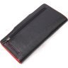 Місткий жіночий гаманець із натуральної шкіри в чорно-червоному кольорі KARYA (2421001) - 2