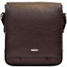 Темно-коричневая сумка на плечо из натуральной кожи Desisan (420-09) - 1