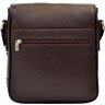 Темно-коричневая сумка на плечо из натуральной кожи Desisan (420-09) - 2