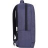 Синій чоловічий текстильний рюкзак з відсіком під ноутбук Bagland (55515) - 2