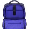 Синій чоловічий текстильний рюкзак з відсіком під ноутбук Bagland (55515) - 5