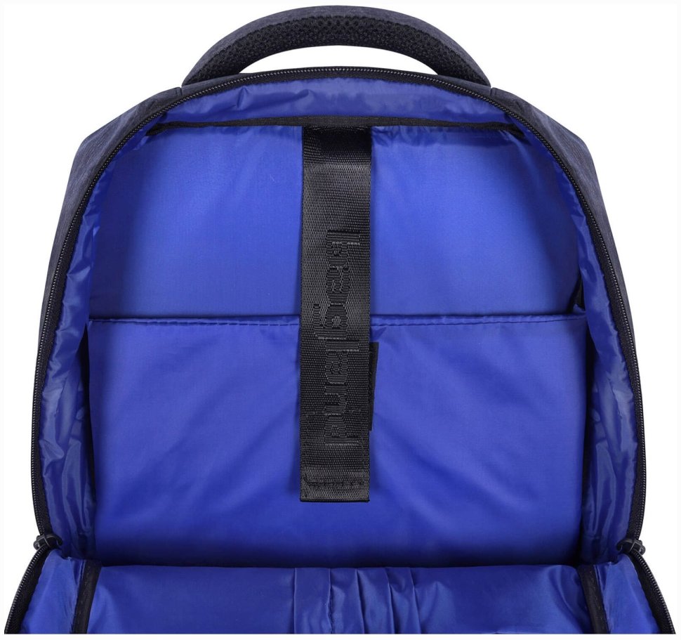Синій чоловічий текстильний рюкзак з відсіком під ноутбук Bagland (55515)
