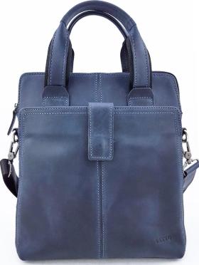 Стильная мужская сумка вертикального типа из винтажной кожи VATTO (11757)