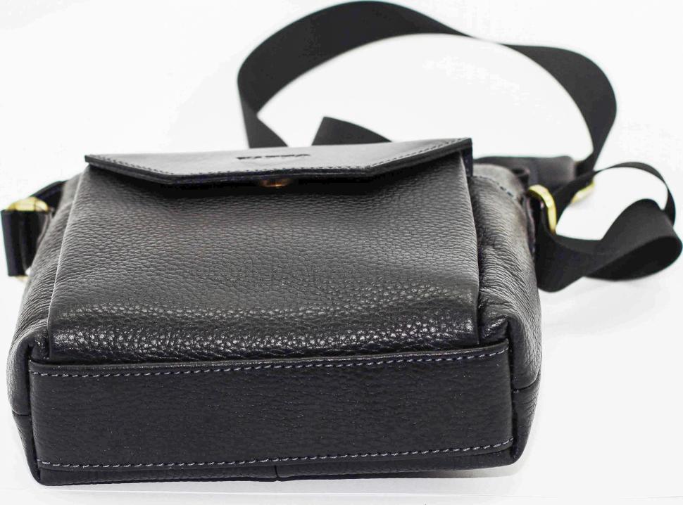 Компактна наплічна сумка-планшет з зернистою шкіри Флотар VATTO (12056)