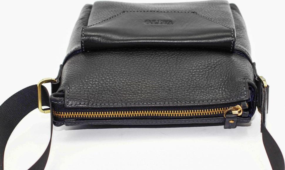 Компактна наплічна сумка-планшет з зернистою шкіри Флотар VATTO (12056)