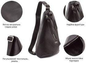 Стильный кожаный рюкзак на одно плечо HT Leather (12133)