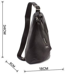Стильный кожаный рюкзак на одно плечо HT Leather (12133)