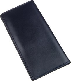 Синій вертикальний купюрник з гладкої шкіри без монетниці SHVIGEL (2413993)