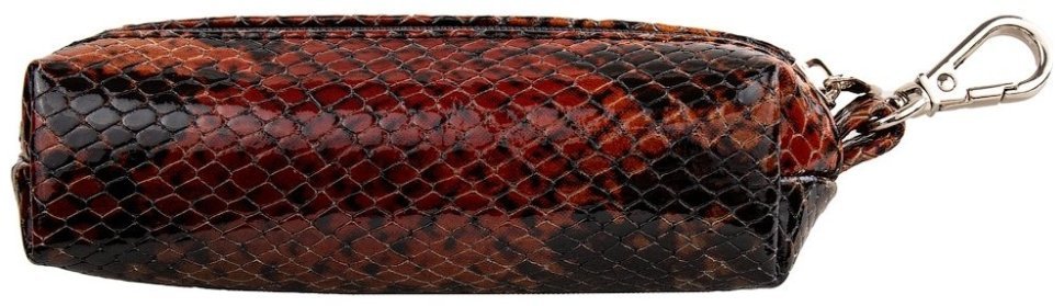 Женская ключница из натуральной кожи под рептилию с карабином для сумки Desisan 107015 разноцветная фото №2 Женская ключница из натуральной кожи под рептилию с карабином для сумки Desisan 107015 разноцветная modnotak фото №2