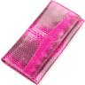 Рожевий гаманець з натуральної шкіри морської змії SNAKE LEATHER (024-18148) - 1