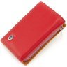 Шкіряний жіночий різнокольоровий гаманець компактного розміру на магніті ST Leather 1767215 - 3