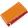 Шкіряний жіночий різнокольоровий гаманець компактного розміру на магніті ST Leather 1767215 - 4