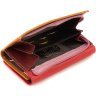 Шкіряний жіночий різнокольоровий гаманець компактного розміру на магніті ST Leather 1767215 - 5