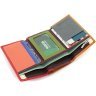 Кожаный женский разноцветный кошелек компактного размера на магните ST Leather 1767215 - 6