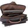 Черный текстильный дорожный рюкзак на два отделения Vintage (20611) - 4