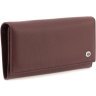 Жіночий гаманець коричневий з натуральної шкіри з навісним клапаном ST Leather 1767415 - 1