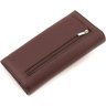 Жіночий гаманець коричневий з натуральної шкіри з навісним клапаном ST Leather 1767415 - 4