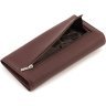Жіночий гаманець коричневий з натуральної шкіри з навісним клапаном ST Leather 1767415 - 5