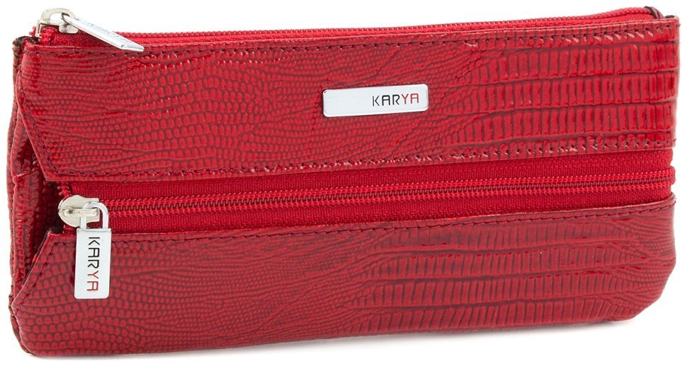 Уценка! Яркая ключница красного цвета из натуральной кожи KARYA (108015) modnotak фото №1