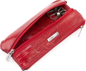 Уценка! Яркая ключница красного цвета из натуральной кожи KARYA (108015)