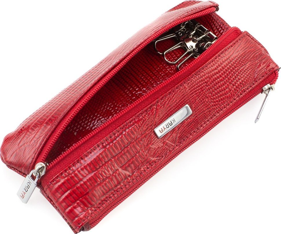 Уценка! Яркая ключница красного цвета из натуральной кожи KARYA (108015) modnotak фото №2