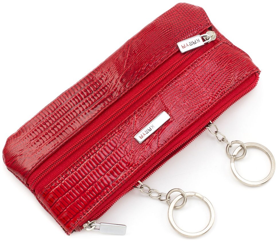 Уценка! Яркая ключница красного цвета из натуральной кожи KARYA (108015) modnotak фото №3