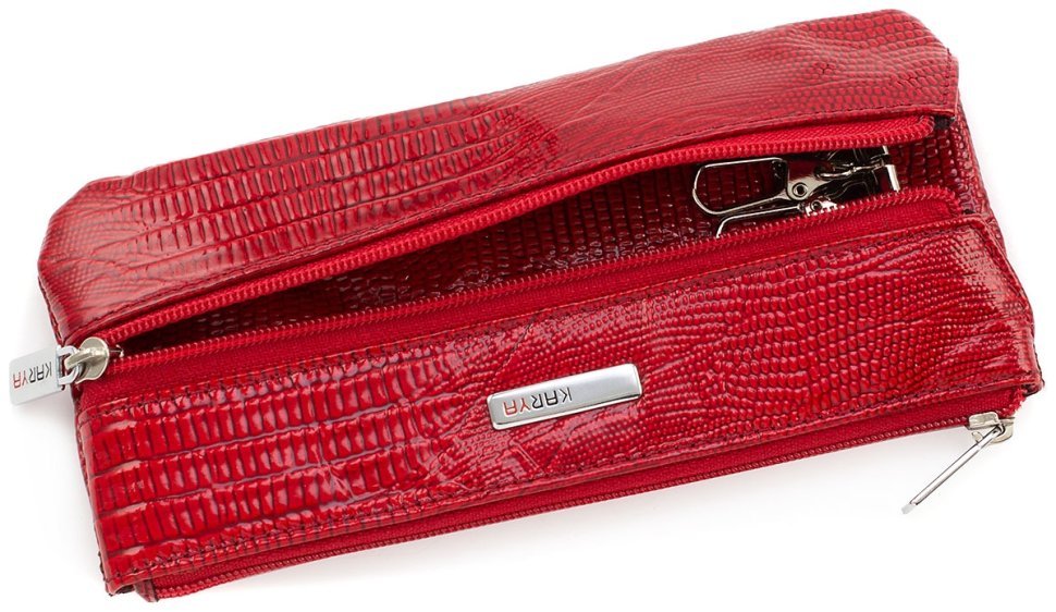 Уценка! Яркая ключница красного цвета из натуральной кожи KARYA (108015) modnotak фото №6