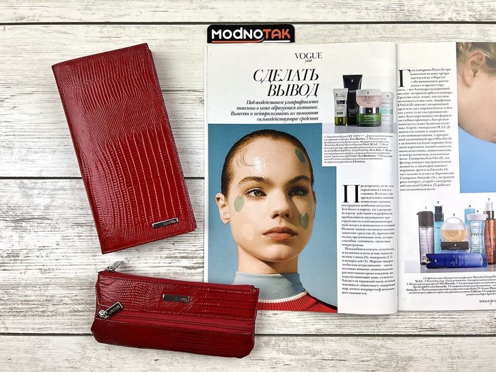 Уценка! Яркая ключница красного цвета из натуральной кожи KARYA (108015) modnotak фото №8