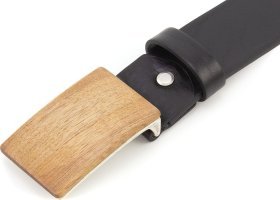 Ремень из натуральной кожи итальянский с деревянной пряжкой мореного дуба Gherardini 40566-GH