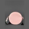 Кругла жіноча сумка-кроссбоді рожевого кольору BlankNote Tablet 78615 - 4