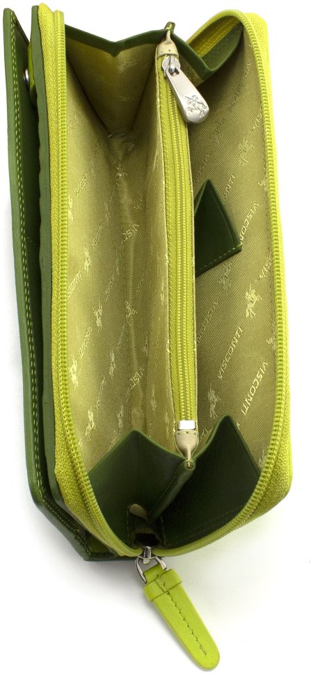 Крупный цветной женский кошелек из натуральной кожи с RFID - Visconti Honolulu 68915