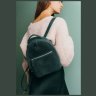 Зеленый женский рюкзак-сумка из натуральной кожи крейзи хорс BlankNote Groove S 79015 - 3