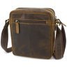 Мужская сумка-планшет через плечо из винтажной кожи светло-коричневого цвета Visconti 69115 - 4