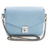 Женская кожаная сумочка голубого цвета на цепочке BlankNote Yoko 79115 - 1