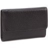 Класичний жіночий гаманець з фактурної шкіри чорного кольору Tony Bellucci (10840) - 1